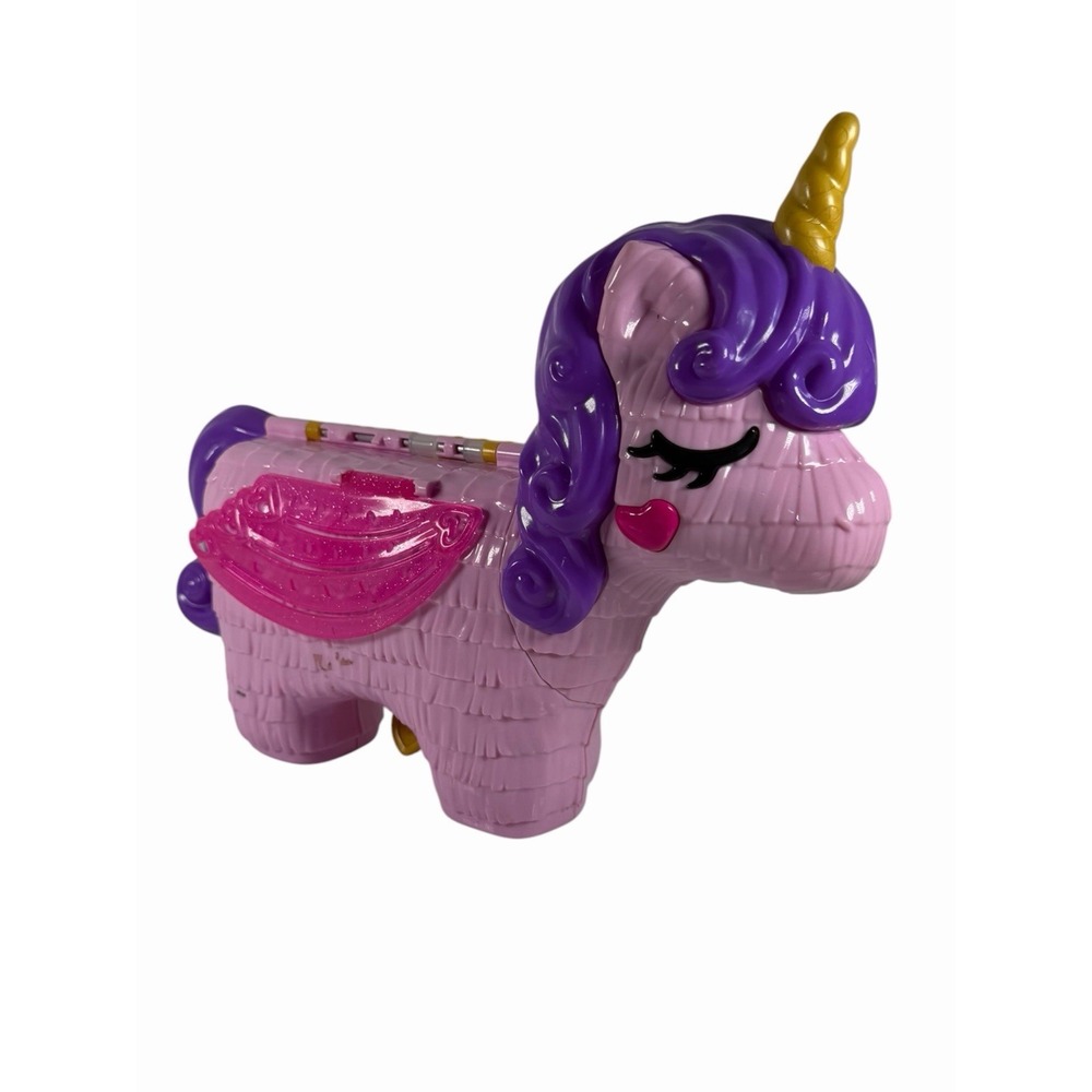 Polly Pocket Unicorn Piñata Playset Large Compact Pink Purple 2019